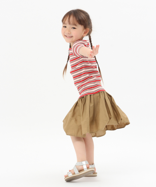 GLOBAL WORK（グローバルワーク）の「【キッズ】スクエアネックリブＴ半袖/830109（Tシャツ/カットソー・キッズ・ホワイト/ブラック/レッド/その他1/ブラウン・SMALL/MEDIUM/LARGE/X-LARGE/XX-LARGE）」の18枚目の写真