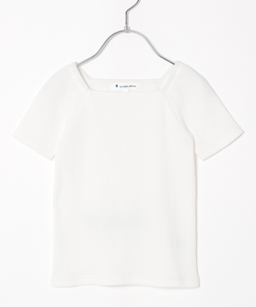 GLOBAL WORK（グローバルワーク）の「【キッズ】スクエアネックリブＴ半袖/830109（Tシャツ/カットソー・キッズ・ホワイト/ブラック/レッド/その他1/ブラウン・SMALL/MEDIUM/LARGE/X-LARGE/XX-LARGE）」の15枚目の写真