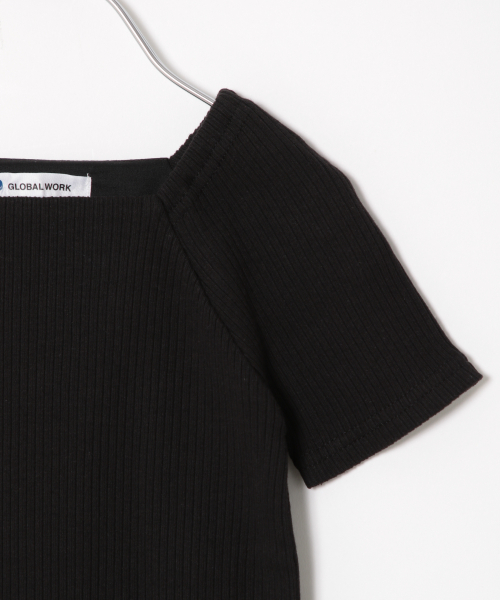 GLOBAL WORK（グローバルワーク）の「【キッズ】スクエアネックリブＴ半袖/830109（Tシャツ/カットソー・キッズ・ホワイト/ブラック/レッド/その他1/ブラウン・SMALL/MEDIUM/LARGE/X-LARGE/XX-LARGE）」の12枚目の写真