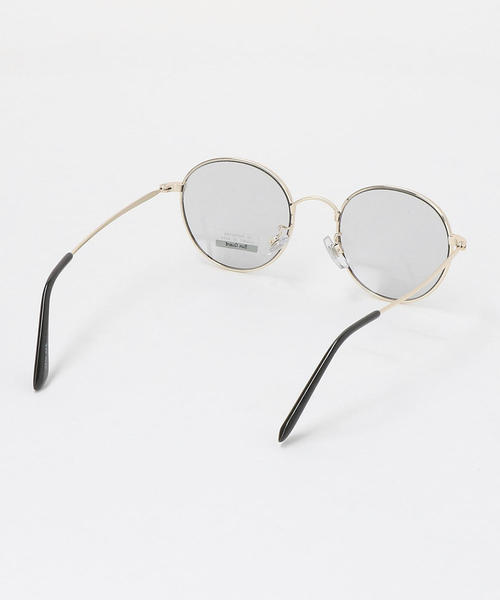 green label relaxing（グリーンレーベルリラクシング）の「FFC メタルフレームカラーレンズ ファッション用グラス（サングラス・レディース・ブラック・FREE）」の3枚目の写真