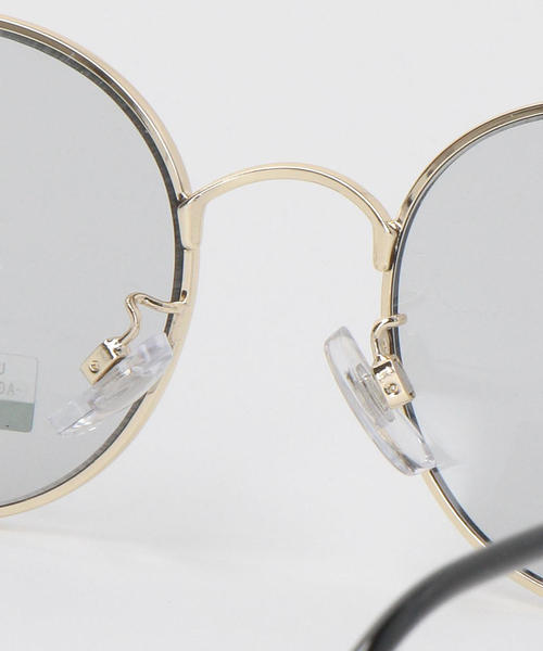 green label relaxing（グリーンレーベルリラクシング）の「FFC メタルフレームカラーレンズ ファッション用グラス（サングラス・レディース・ブラック・FREE）」の7枚目の写真