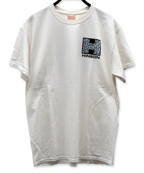 SONTAKU（ソンタク）の「HINSON/ヒンソン FAT LOGO TEE（Tシャツ/カットソー・メンズ・アイボリー/スミクロ・MEDIUM/LARGE）」の8枚目の写真