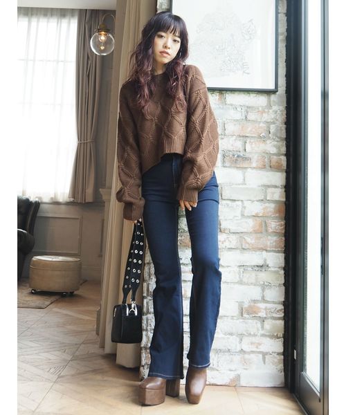 EVRIS（エヴリス）の「ダブルZIPベロアライクショルダーBAG（ショルダーバッグ・レディース・ブラック/パープル/グリーン・FREE）」の7枚目の写真