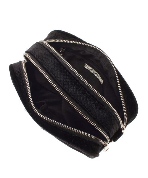 EVRIS（エヴリス）の「ダブルZIPベロアライクショルダーBAG（ショルダーバッグ・レディース・ブラック/パープル/グリーン・FREE）」の20枚目の写真