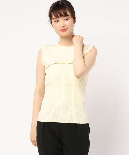 JILL STUART（ジルスチュアート）の「フリルニット（ニット/セーター・レディース・ブラック/グレー/イエロー・FREE）」の3枚目の写真