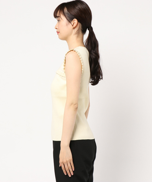 JILL STUART（ジルスチュアート）の「フリルニット（ニット/セーター・レディース・ブラック/グレー/イエロー・FREE）」の5枚目の写真