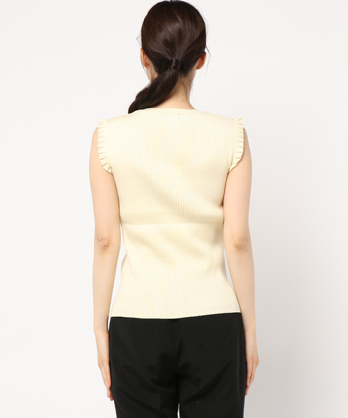 JILL STUART（ジルスチュアート）の「フリルニット（ニット/セーター・レディース・ブラック/グレー/イエロー・FREE）」の4枚目の写真