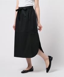 ベルト付きラウンドヘムスカート