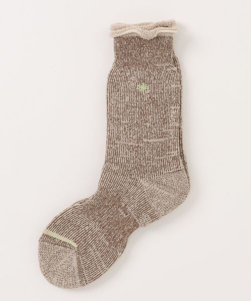 GOHEMP（ゴーヘンプ）の「【AnonymousIsm】 GO HEMP ローゲージパイル/クルー丈ソックス/ゴーヘンプ（ソックス/靴下・メンズ・ブラック/ネイビー/ブラウン/ベージュ/グレー/マスタード/グリーン/ネイビー系/オレンジ/パープル/杢グレー/ピンク/ブルー系その他/オリーブ/サックスブルー/オフホワイト/インディゴブルー/ミント/ダークブラウン・WOMENS/25cm～27cm/23cm～25cm）」の6枚目の写真