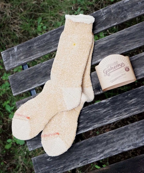 GOHEMP（ゴーヘンプ）の「【AnonymousIsm】 GO HEMP ローゲージパイル/クルー丈ソックス/ゴーヘンプ（ソックス/靴下・メンズ・ブラック/ネイビー/ブラウン/ベージュ/グレー/マスタード/グリーン/ネイビー系/オレンジ/パープル/杢グレー/ピンク/ブルー系その他/オリーブ/サックスブルー/オフホワイト/インディゴブルー/ミント/ダークブラウン・WOMENS/25cm～27cm/23cm～25cm）」の17枚目の写真