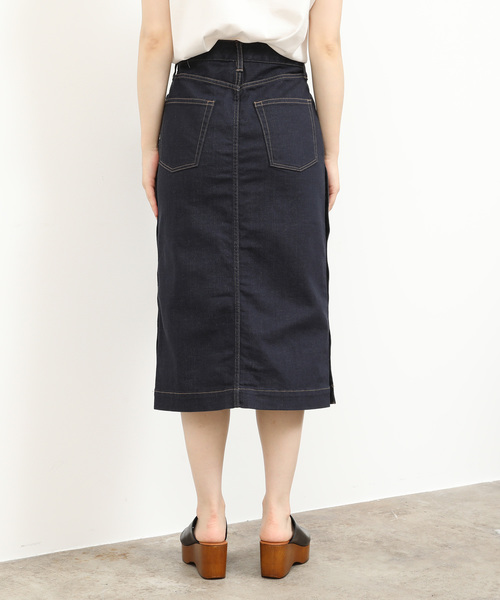 SALON adam et rope'（サロン アダム エ ロペ）の「【g.】stretch skirt（デニムスカート・レディース・ネイビー・S/M）」の5枚目の写真