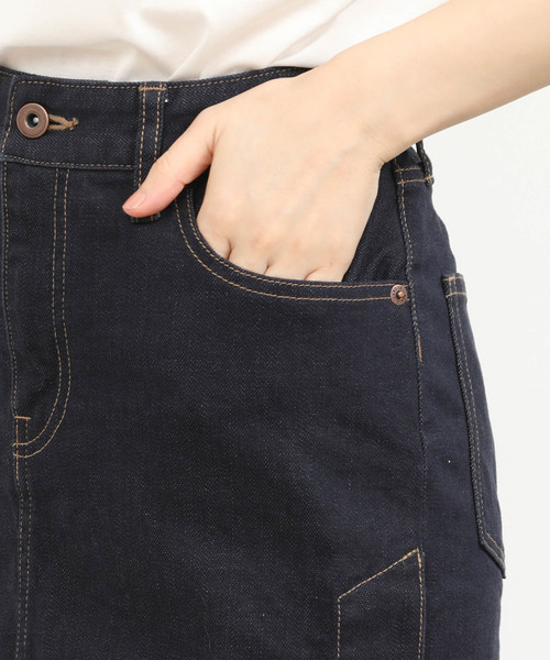SALON adam et rope'（サロン アダム エ ロペ）の「【g.】stretch skirt（デニムスカート・レディース・ネイビー・S/M）」の9枚目の写真
