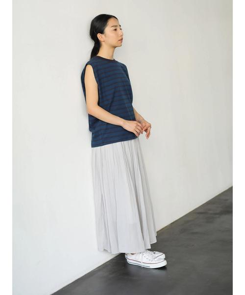 AMERICAN HOLIC(アメリカンホリック)の「スクエアカットノースリーブプルオーバー(Tシャツ/カットソー・レディース・ブラック/ホワイト系その他/グレー系その他/その他7/ブラック系その他4・L/M)」の14枚目の写真