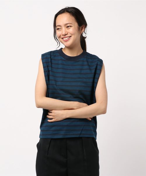 AMERICAN HOLIC(アメリカンホリック)の「スクエアカットノースリーブプルオーバー(Tシャツ/カットソー・レディース・ブラック/ホワイト系その他/グレー系その他/その他7/ブラック系その他4・L/M)」の17枚目の写真