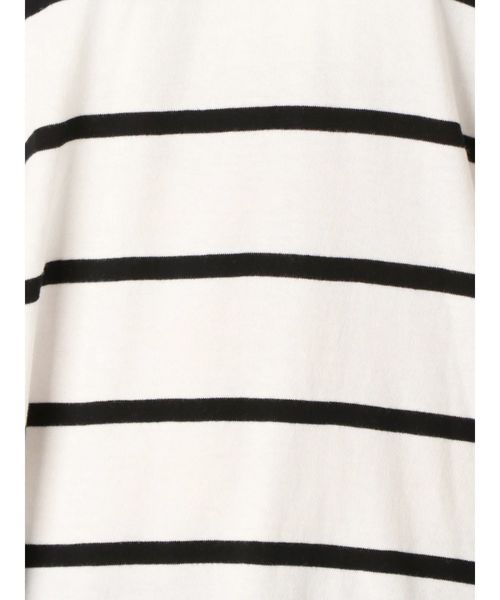 Ungrid（アングリッド）の「カラーボーダーロングスリーブTee（Tシャツ/カットソー・レディース・ベージュ/ライトグレー/オフホワイト/パープル・FREE）」の7枚目の写真