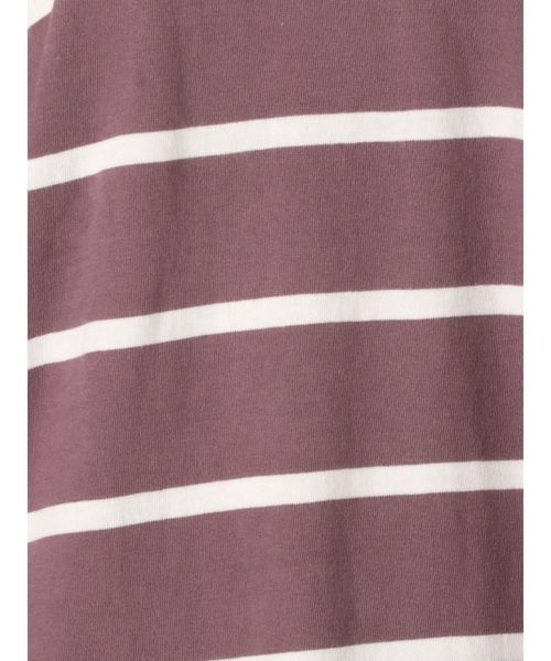 Ungrid（アングリッド）の「カラーボーダーロングスリーブTee（Tシャツ/カットソー・レディース・ベージュ/ライトグレー/オフホワイト/パープル・FREE）」の11枚目の写真