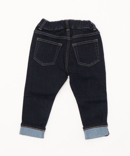 GLOBAL WORK(グローバルワーク)の「【キッズ】オリカエシワンポイントデニム/839369(デニムパンツ・キッズ・ブルー/ダークブルー・SMALL/MEDIUM/LARGE/X-LARGE/XX-LARGE)」の3枚目の写真
