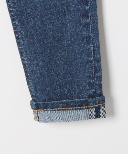 GLOBAL WORK(グローバルワーク)の「【キッズ】オリカエシワンポイントデニム/839369(デニムパンツ・キッズ・ブルー/ダークブルー・SMALL/MEDIUM/LARGE/X-LARGE/XX-LARGE)」の10枚目の写真