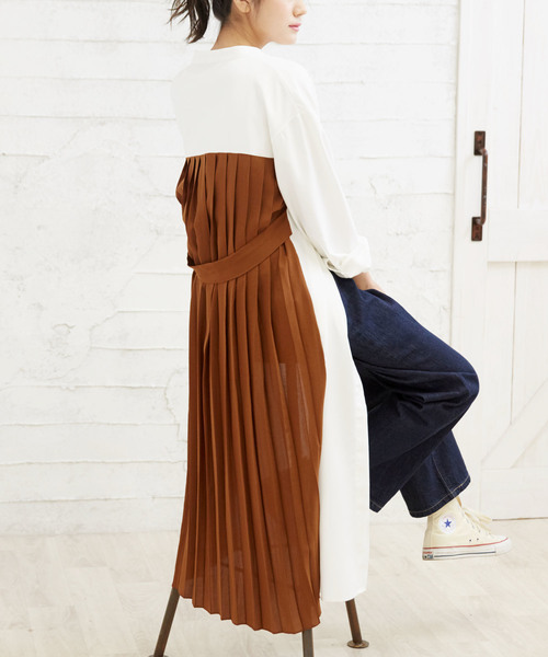 セール ロングシャツ プリーツワンピース シャツワンピース Girly Doll ガーリードール のファッション通販 Zozotown