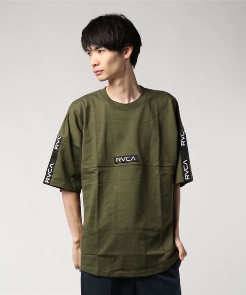 RVCA（ルーカ）の「ドルマンTシャツ RVCA DESI AJ042-300（Tシャツ/カットソー・メンズ・ホワイト/ネイビー/ダークオレンジ/ベージュ/ダークブラウン/モスグリーン/ブラック・S/M/L）」の5枚目の写真