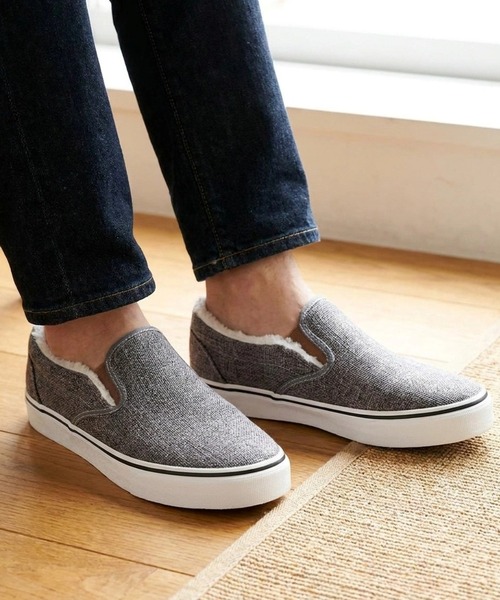 STYLEBLOCK(スタイルブロック)の「ファースリッポンスニーカー(スニーカー・メンズ・ブラック/ブラックミックス/ブラック×ブラック/ブルー系その他/チャコール・25.5cm/26.5cm/26.0cm/28.0cm/27.0cm/25.0cm)」の1枚目の写真