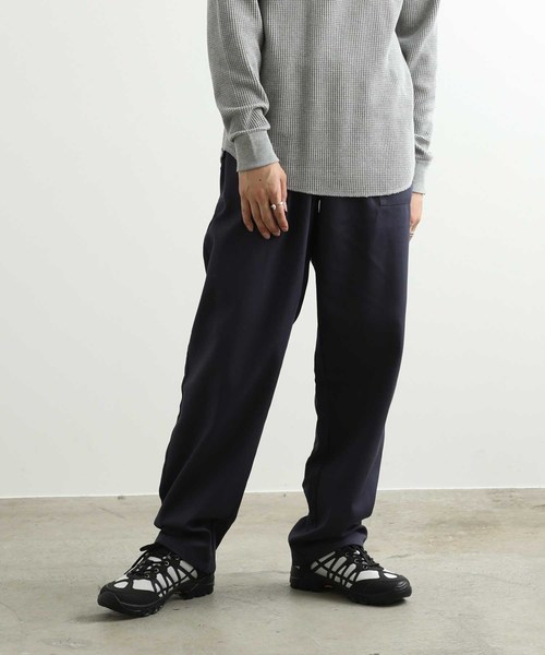 ADAM ET ROPE'（アダムエロペ）の「【MASSAUA】ワークパンツ（チノパンツ・メンズ・ネイビー/オリーブ/キャメル・S/M）」の2枚目の写真