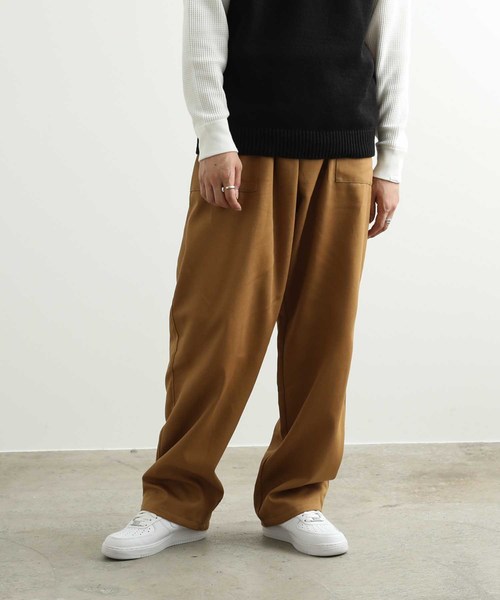 ADAM ET ROPE'（アダムエロペ）の「【MASSAUA】ワークパンツ（チノパンツ・メンズ・ネイビー/オリーブ/キャメル・S/M）」の3枚目の写真