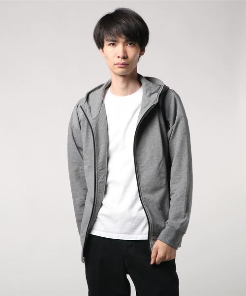 CUSTOM CULTURE(カスタムカルチャー)の「【CUSTOM CULTURE】 24GG ジップパーカー(パーカー・メンズ・ブラック/グレー・2/3)」の2枚目の写真