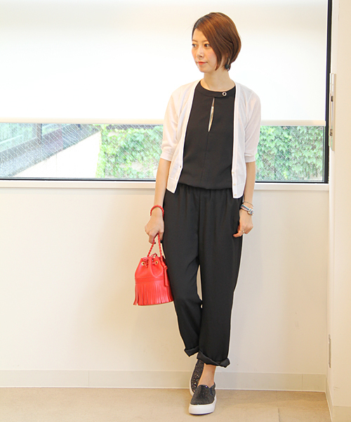 UNITED ARROWS（ユナイテッドアローズ）の「◇UAW PE サロペット パンツ ◆（サロペット/オーバーオール・レディース・ブラック/ネイビー・38/36）」の16枚目の写真