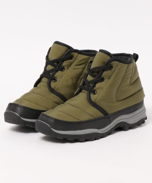 KOBE LETTUCE（コウベレタス）の「内側ボア撥水加工レースアップレインスノーブーツ（レインシューズ・レディース・ブラック/ベージュ/カーキ・LL/S/M/L）」の6枚目の写真