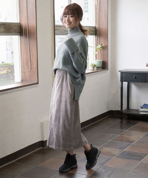 KOBE LETTUCE（コウベレタス）の「内側ボア撥水加工レースアップレインスノーブーツ（レインシューズ・レディース・ブラック/ベージュ/カーキ・LL/S/M/L）」の10枚目の写真