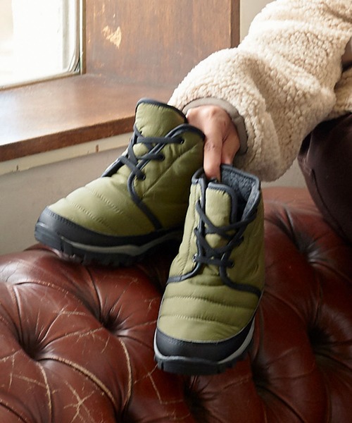 KOBE LETTUCE（コウベレタス）の「内側ボア撥水加工レースアップレインスノーブーツ（レインシューズ・レディース・ブラック/ベージュ/カーキ・LL/S/M/L）」の15枚目の写真