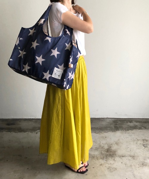 nicott(ニコット)の「コンパクトショッピングBAG 保温保冷レジカゴバッグ(エコバッグ/サブバッグ)」|ブルー系その他