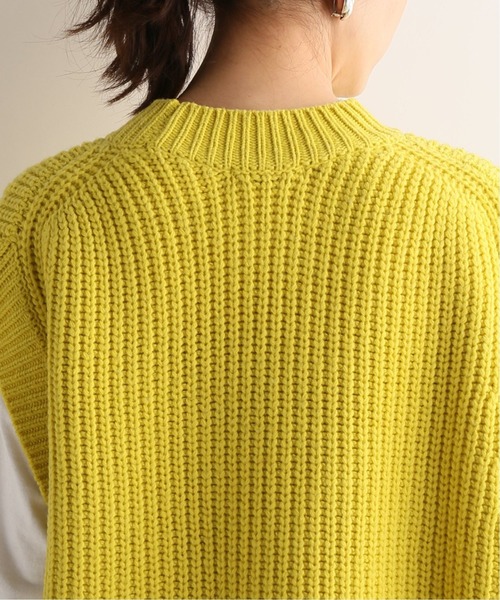 JOURNAL STANDARD（ジャーナルスタンダード）の「ウールナイロンアゼベスト（ベスト・レディース・ベージュ/ネイビー/イエロー・FREE）」の21枚目の写真