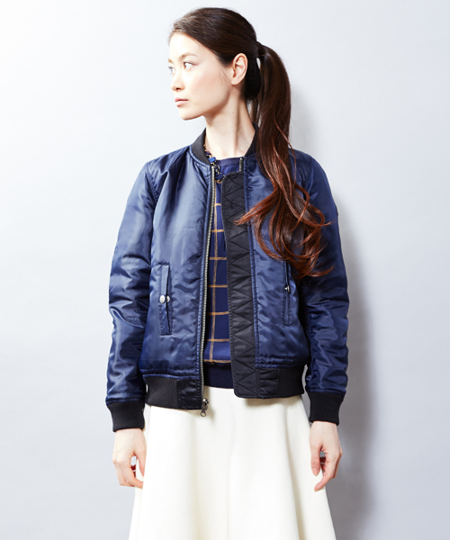 UNITED ARROWS（ユナイテッドアローズ）の「UAW N　MA-1　ブルゾン† ◆（ブルゾン・レディース・ブラック/オリーブ・38/36/40）」の8枚目の写真