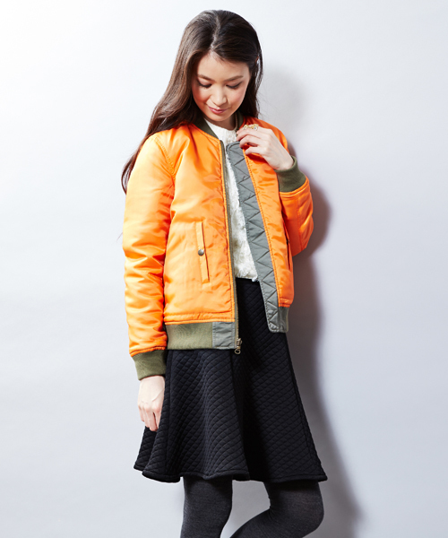 UNITED ARROWS（ユナイテッドアローズ）の「UAW N　MA-1　ブルゾン† ◆（ブルゾン・レディース・ブラック/オリーブ・38/36/40）」の9枚目の写真