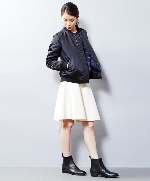 UNITED ARROWS（ユナイテッドアローズ）の「UAW N　MA-1　ブルゾン† ◆（ブルゾン・レディース・ブラック/オリーブ・38/36/40）」の10枚目の写真