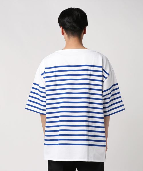 ORCIVAL(オーシバル)の「ORCIVAL / ビック ボーダー セーラーTシャツ<MEN>(Tシャツ/カットソー・メンズ・ブラック/ブルー・7/8)」の4枚目の写真