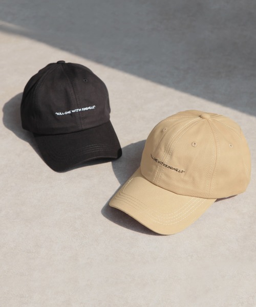 reca（レカ）の「刺繍キャップ（キャップ・レディース・ブラック/ベージュ・FREE）」の2枚目の写真