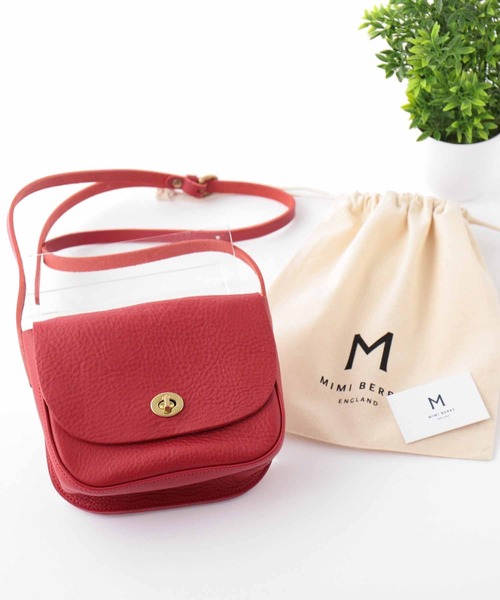 mimi(ミミ)の「MIMI BERRY Francis ショルダーバッグ(ショルダーバッグ・レディース・ブラック/ブラウン/コバルトブルー/ブラック×シルバー/ワイン/ライトブラウン/レッド/ダークブラウン/レッド系その他/モスグリーン/ネイビー/ブラック系その他/レンガ/バーガンディー/オリーブ/オレンジ/レッド系その他2/ウッド・FREE)」の14枚目の写真