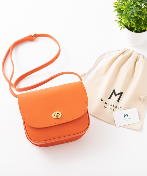 mimi(ミミ)の「MIMI BERRY Francis ショルダーバッグ(ショルダーバッグ・レディース・ブラック/ブラウン/コバルトブルー/ブラック×シルバー/ワイン/ライトブラウン/レッド/ダークブラウン/レッド系その他/モスグリーン/ネイビー/ブラック系その他/レンガ/バーガンディー/オリーブ/オレンジ/レッド系その他2/ウッド・FREE)」の18枚目の写真