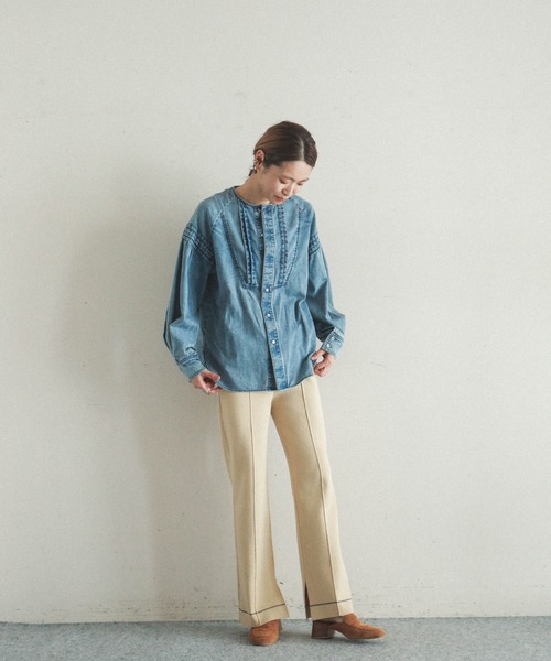 FIL DE FER（フィルデフェール）の「5ozデニム ボリューム袖