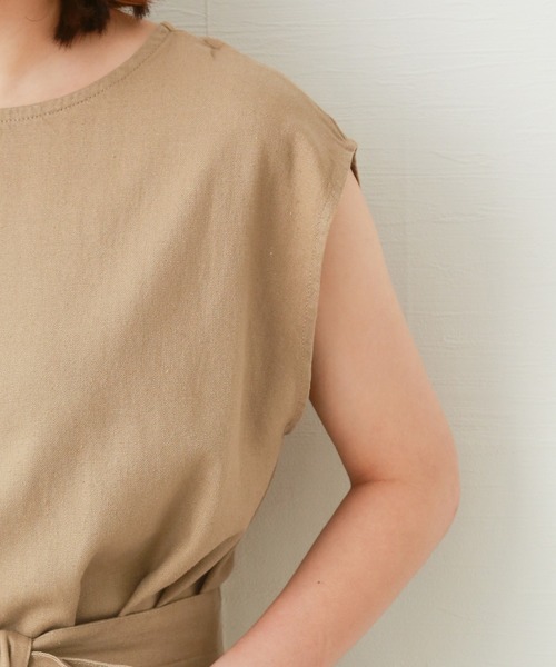 n'ee-ne(ネーネ)の「リネン混トップススカート セット(スカート・レディース・ライトベージュ/ベージュ/カーキ/ネイビー・M/L)」の22枚目の写真