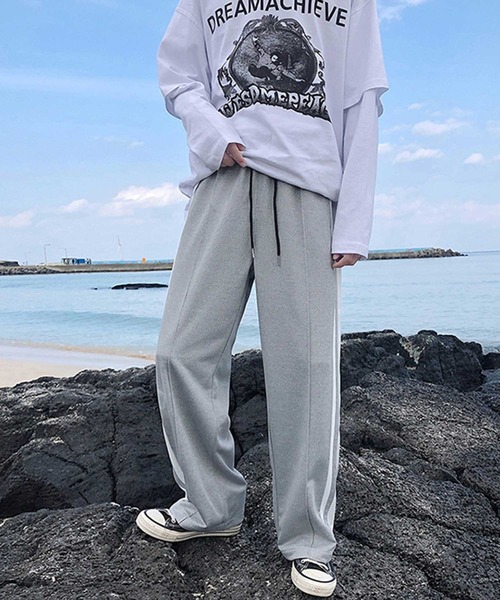 MGV（エムジーヴィー）の「サイドラインワイドトラックパンツ（その他