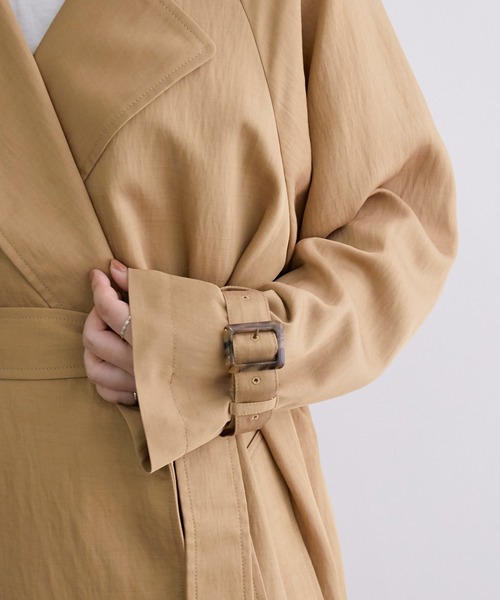 ADAM ET ROPE'(アダムエロペ)の「Trench Coat(トレンチコート・レディース・ベージュ/カーキ・FREE)」の12枚目の写真