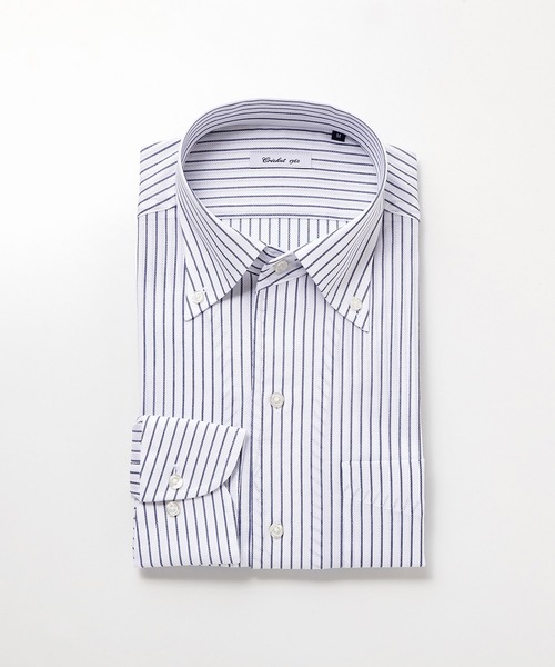 セール Cricket 1960 クリケット1960 ワンピースカラーカラミストライプ柄長袖ドレスシャツ シャツ ブラウス Cricket クリケット のファッション通販 Zozotown