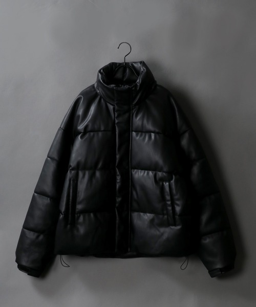 SITRY（シトリー）の「SITRY Padded Jacket/別注 2WAY オーバーサイズ ファイバーダウンジャケット パデッドジャケット パファージャケット（ダウンジャケット/コート・メンズ・ホワイト/ブラック/グレー/ブルーグレー/グレイッシュベージュ/ダークブラック/ブラック系その他/クリーム/ブラック系その他2・M/L/XL）」の4枚目の写真