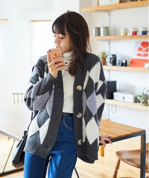新作新品♥️【USAGI ONLINE限定】アーガイルチェックカーディガン 新作新品♥️【USAGI ONLINE限定】アーガイルチェックカーディガン