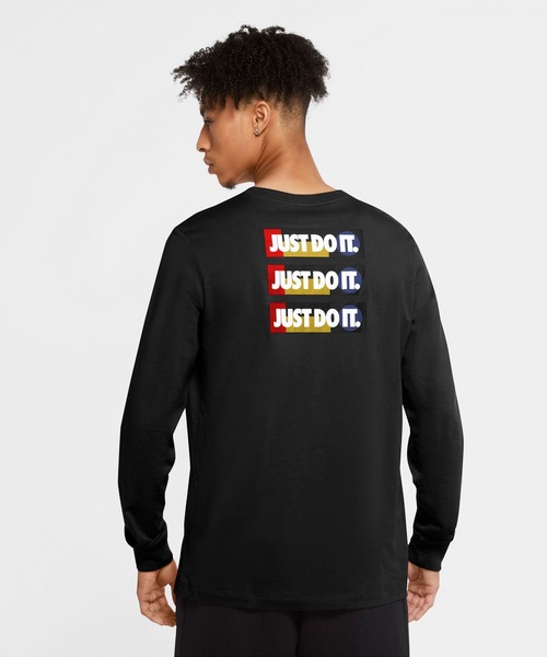 NIKE(ナイキ)の「JDI L/S Tシャツ(Tシャツ/カットソー・メンズ・ブラック/ホワイト・MEDIUM/X-LARGE/LARGE)」の3枚目の写真