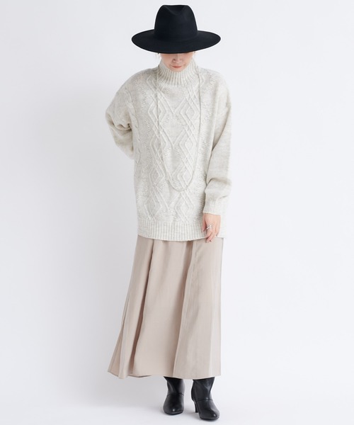 DouDou(ドゥドゥ)の「セットアップフレアスカート(スカート・レディース・ブラック/ベージュ・38/36)」の13枚目の写真